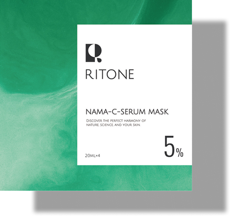 RITONE(リトネ) 生Cセラムマスク5%｜使用期限15分の生ビタミンCシートマスク
